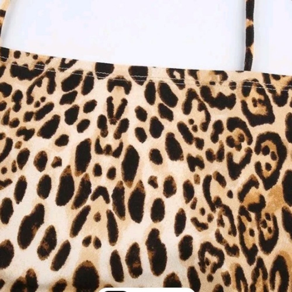 Leopard print Halter Top - Picture 3 of 3